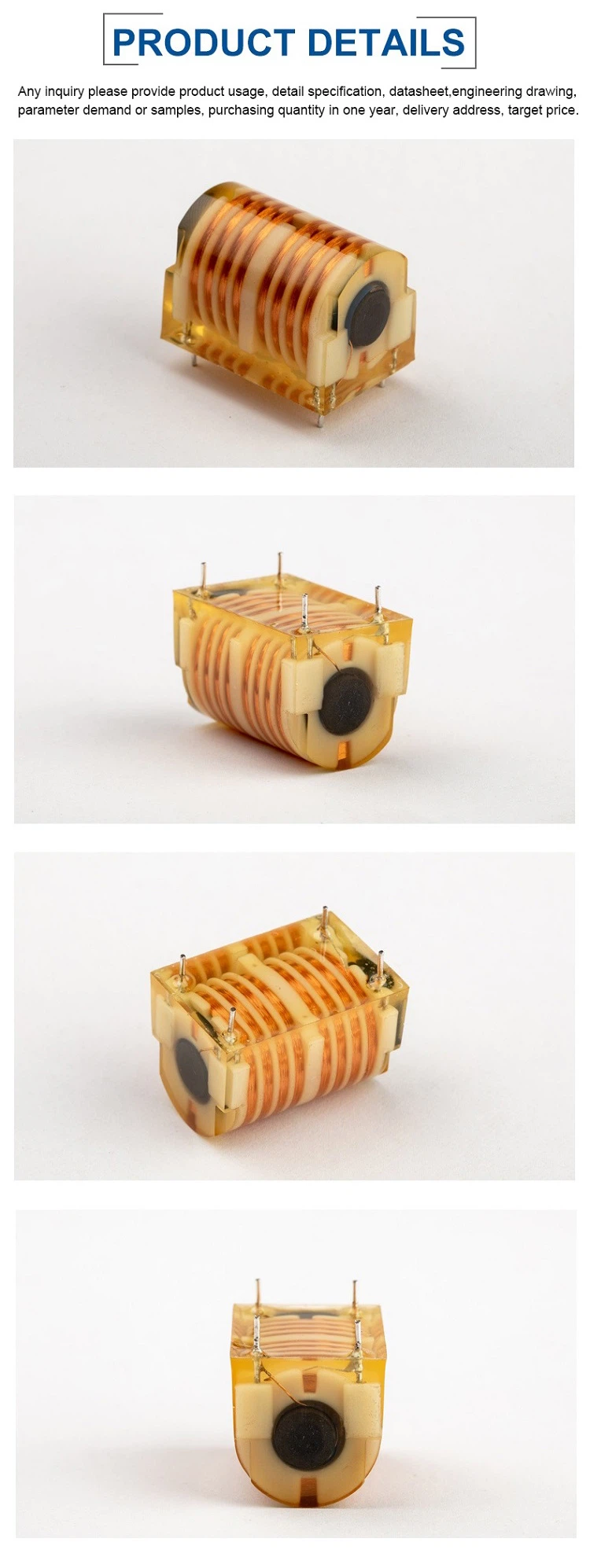 8 slot 4-pin Pulse Transformer high voltage package Booster coil-4 8 slot 4-pin Pulse Transformer high voltage package Booster coil-4